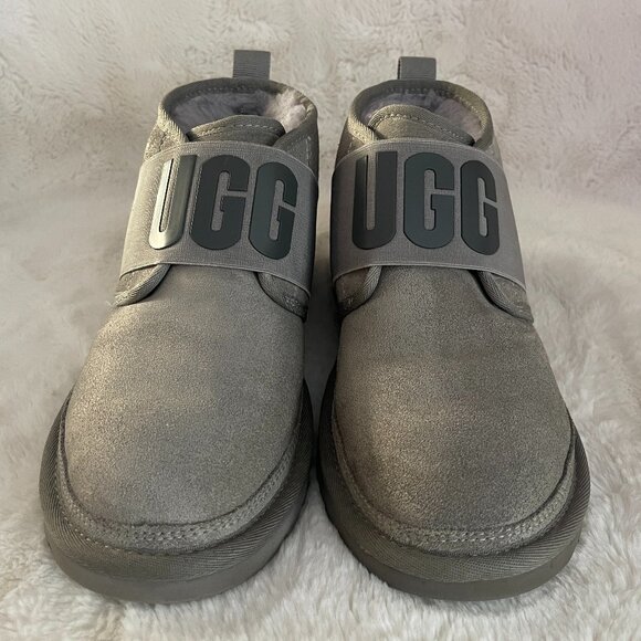 UGG S/N1111730 Neumel 11 Graphic Women's Gray Boots Size: 7 - Picture 4 of 16